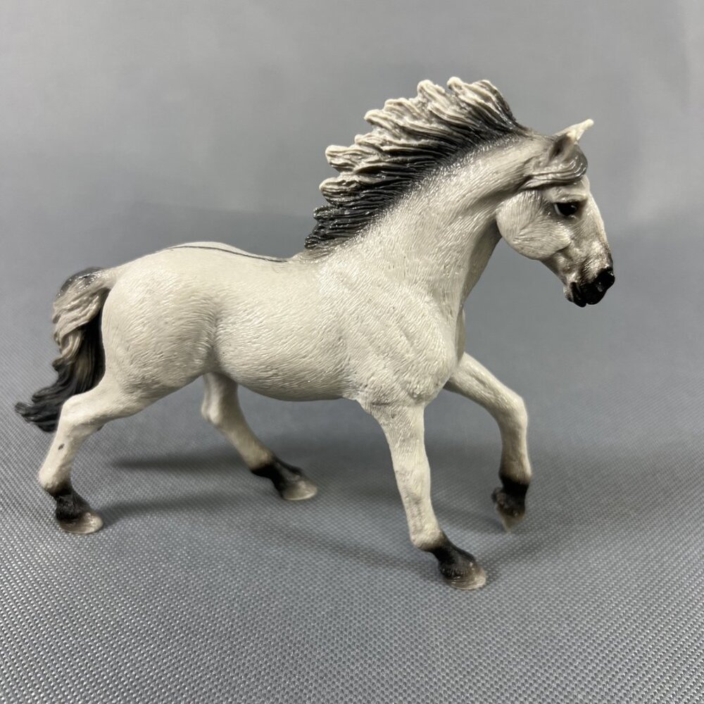 Schleich Sorraia Mustang Stallion Horse Animal Figure 13915 Grey